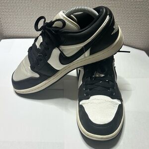 Air Jordan 1 Low “SATIN PANDA” - Black & White | Women’s Size - 6.5 US